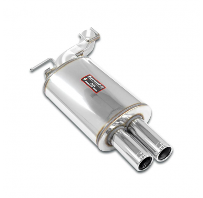 Escape trasero OO76 (para difusor M-Technik, doble salida) Silencioso trasero para silencioso central OEM (Salida unica lado izq