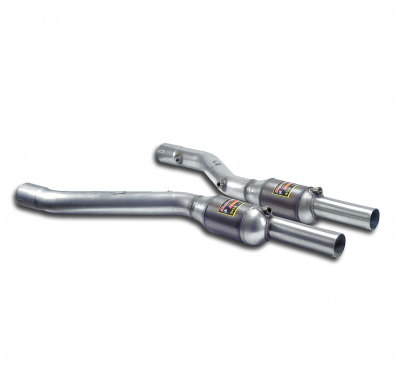 Escape Delantero Con Catalizador Metalico Derecho-Izquierdo  - Bmw E60 545i V8 (Sedan - Touring) '03 -> '05 Supersprint