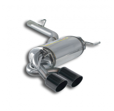 Silencioso trasero OO80 "Gun Metal Grey" Sistema 100% de acero inoxidable para parachoques OEM (salida lateral izquierda) BMW F2