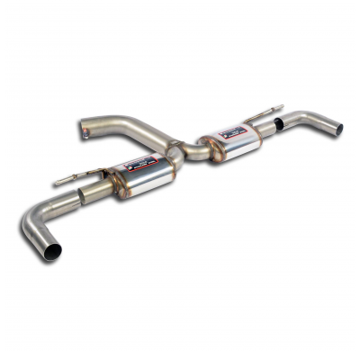 Silencioso trasero Derecho-Izquierdo "Racing"  Sistema 100% Acero Inox tamaño grande  Ø76mm - Ø70mm SEAT LEON SC 5F Cupra 2.0 T