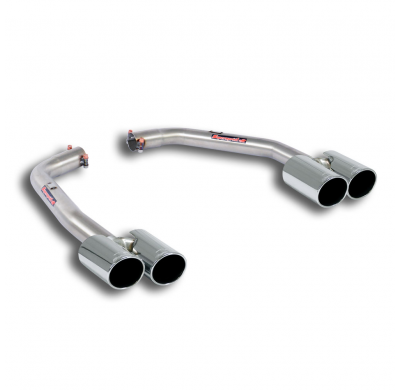 Colas de escape Derecha-Izquierda OO80 Kit de escape trasero para difusor OEM - Reemplaza el silenciador trasero - Para modelos
