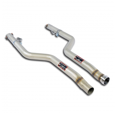 Kit tubos delanteros Derecho-Izquierdo  (Reemplaza catalizador) ALTERNATIVA:Sistema 100% Acero Inox 2 x Ø70mm para silencioso ce