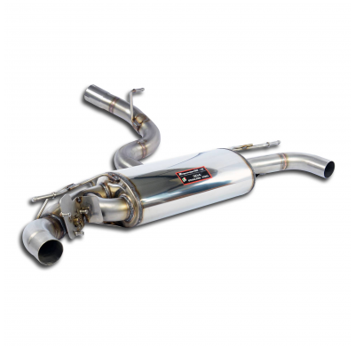 Silencioso trasero con válvula  Ø76 Kit de escape central y trasero de Ø76 mm con válvula, 100 % acero inoxidable (para instalar