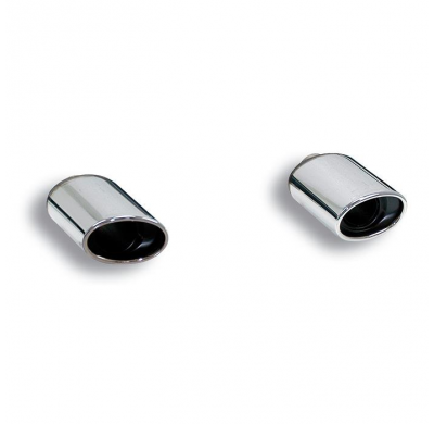 Colas de escape Derecho-Izquierda 120x80 Central + silencioso trasero Ø76mm con válvula 100% Acero Inox salida Derecha-Izquierda