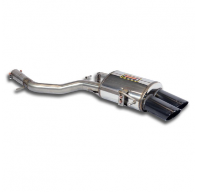 Silencioso trasero 100x75 "Gun Metal Grey" Sistema "Cat.-back" 100% de acero inoxidable - Solo kit completo ALPINA B5 (F10 / F11