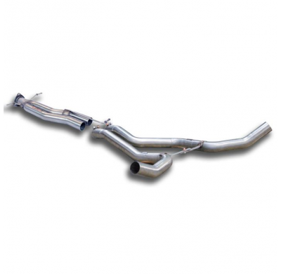 Kit tubos centrales + "Y-Pipe" (Reemplaza silencioso central OEM) Sistema 100% Acero Inox 2 x Ø60mm LAND ROVER DISCOVERY 4 3.0 S