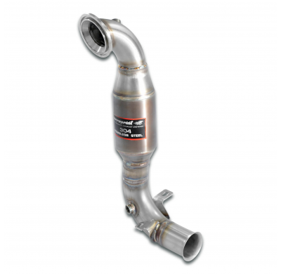 Downpipe con catalizador metalico 100CPSICon tapones para los sensores Kit de tubo de escape descendente (sustituye al convertid