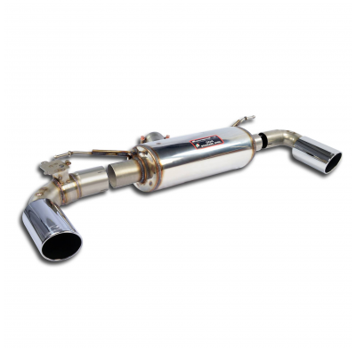 Silencioso trasero Derecho-Izquierdo O100 con válvula  Sistema 100% Acero Inox tamaño grande Ø80 mm con válvula BMW F32 Coupè 43