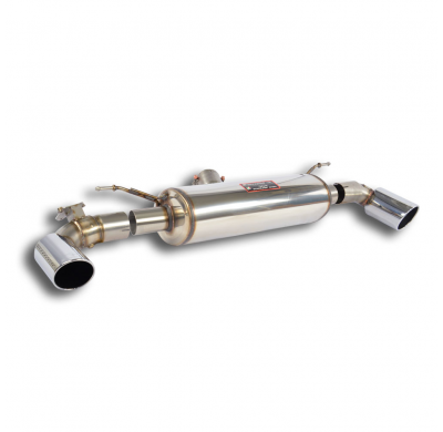 Silencioso trasero Derecho-Izquierdo O100 con válvula   Sistema 100% Acero Inox tamaño grande Ø80 mm con válvula BMW F34 Gran Tu