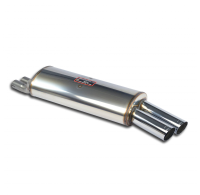 Silencioso trasero OO76 Sistema 100% Acero Inox, 2 x Ø50mm - Solo sistema completo BMW E30 - M20 2.5L -> 3.0L Motor conversion S