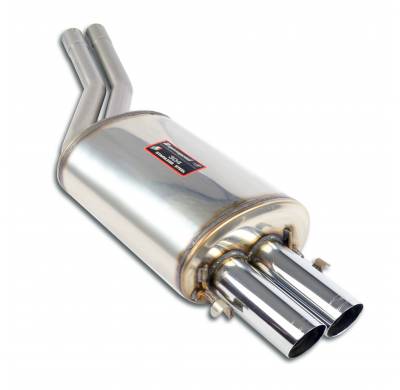 Silencioso trasero OO70 Sistema 100% de acero inoxidable 2 x Ø60 mm - Solo kit completo MERCEDES R107 350 SL V8 '71 -> '80 Silen