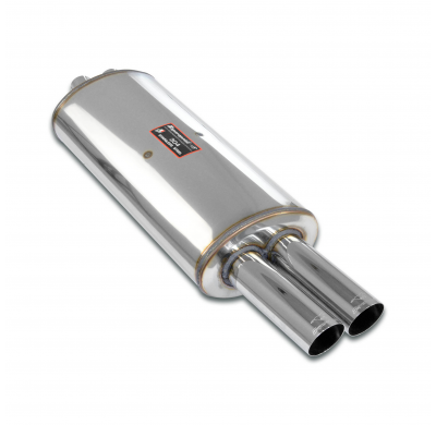 Silencioso trasero OO70 Sistema 100% Acero Inox, 2 x Ø50mm - Solo sistema completo BMW E30 - M20 2.5L -> 3.0L Motor conversion S