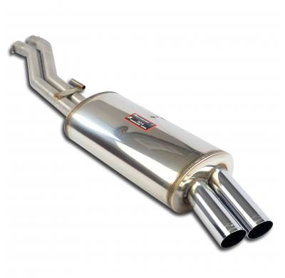 Silenciador trasero OO76 Sistema 100% Acero Inox, 2 x Ø63mm -> 2 x Ø60mm - Solo kit completo BMW E30 - V8 BMW S65 engine convers