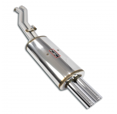 Silencioso trasero OO70 Sistema 100% de acero inoxidable, 2 x Ø60 mm - Solo kit completo Hartge E30 H35-24s (M88 / S38 engine) S