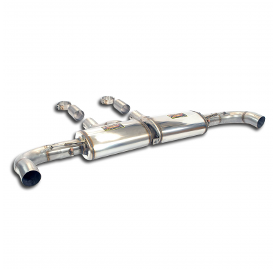 Silencioso trasero Derecho - Izquierdo "Race " 100% Acero Inox "Cat.-back" tamaño grande 2 x Ø76mm Solo sistema completo MERCEDE