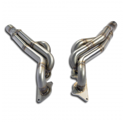 Colector derecho -izqierdo Sistema 100% de acero inoxidable, tamaño extragrande 2 x Ø63,5 mm - Solo kit completo MERCEDES W221 S