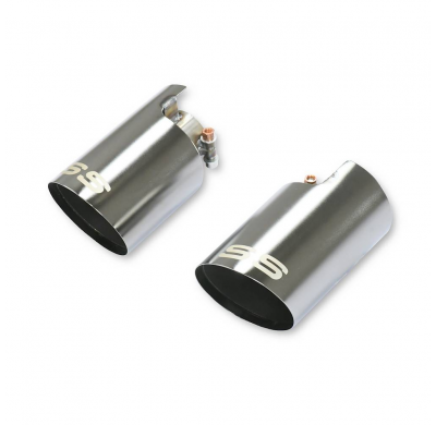 Colas de escape "Race-Gun Metal Grey" derecho O100 - izquierdo O100 Kit de silenciador trasero, "OPF-Back" - Para modelo de para