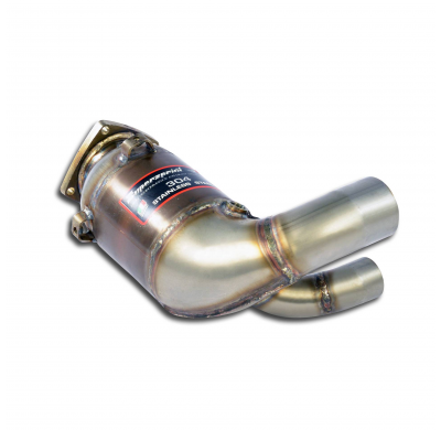 Silencioso delantero con catalizador metalico izquierdo 200 cpsi Sistema 100% Acero Inox para paragolpes OEM Solo sistema comple