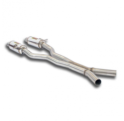 Centre exhaust(short wheelbase) Sistema "Cat.-Back" 100% acero inoxidable, 2 x Ø60 mm - Solo kit completo MERCEDES T251 R280 - 3