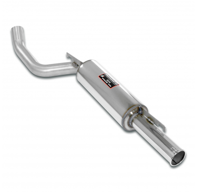 Silencioso trasero salida central Ø70 Sistema 100% de acero inoxidable Ø63,5 mm - Solo kit completo BMW 2002 - M20 / M30 6 cyl.