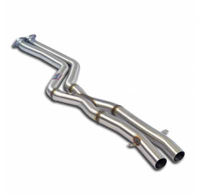 X-Pipe 100% acero inoxidable "Cat.-back", tamaño extragrande 2 x Ø54 mm - Solo kit completo BMW Z3 Roadster 2.2i (M54) '01 -> '0