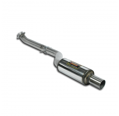 Downpipe Derecho + Silencioso delantero Sistema 100% Acero Inox, Oversize 2 x Ø65mm -> 2 x Ø60mm -> 1 x Ø76mm - Solo kit complet