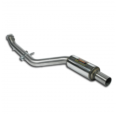 Downpipe Izquierdo + Silencioso delantero Sistema 100% Acero Inox, Oversize 2 x Ø65mm -> 2 x Ø60mm -> 1 x Ø76mm - Solo kit compl
