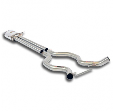 Silencioso central + Tubo conexión Derecho-Izquierdo Sistema 100% Acero Inox tamaño grande 2 x Ø65mm RANGE ROVER L405 5.0i V8 Su