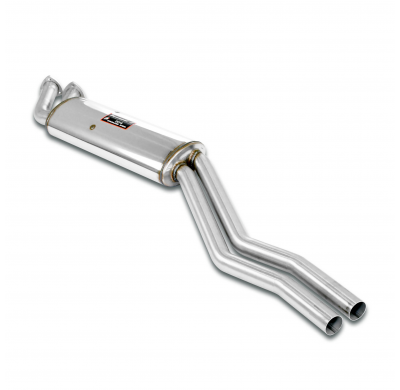 Silencioso delantero Sistema 100% Acero Inox, 2 x Ø50mm - Solo sistema completo BMW E30 - M20 2.5L -> 3.0L Motor conversion Sile