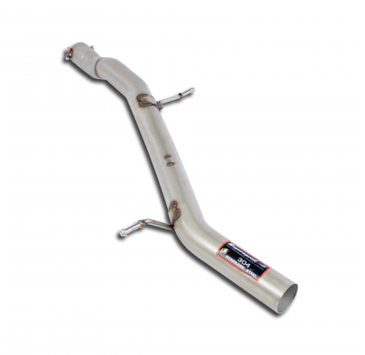 Tubo central Sistema de escape trasero "Cat back" para parachoques trasero OEM con puntas de extremo integradas - Kit completo s