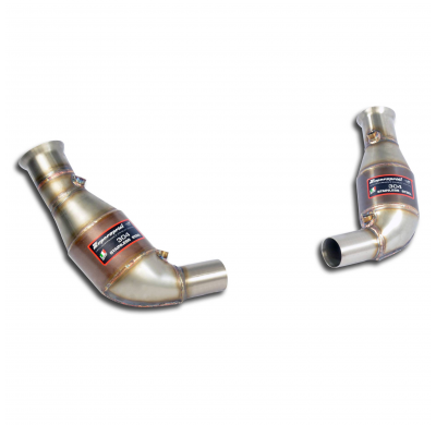 Catalizador metalico delantero Derecho-Izquierdo WRC Sistema de escape "Motorsport" de gran tamaño, 100% acero inoxidable - Cump