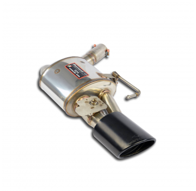 Silencioso trasero izquierdo 150x105 con valvula Sistema 100% de acero inoxidable, sobredimensionado Ø80 mm - Para parachoques t