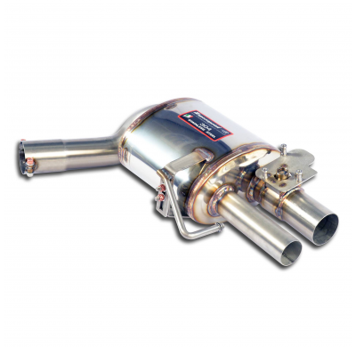 Recta trasera silenciosa con válvula Sistema 100% de acero inoxidable, sobredimensionado Ø80 mm (también compatible con modelos