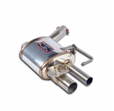 Silencioso trasero izquierdo con válvula Sistema 100% de acero inoxidable, sobredimensionado Ø80 mm (también compatible con mode