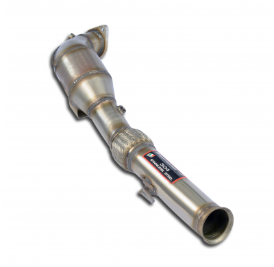Turbo Downpipe Kit + Catalizador Metalico  - Ford Focus Rs 2.3i Turbo 4x4 (350 Cv) 2015 -> (With Valve) Supersprint