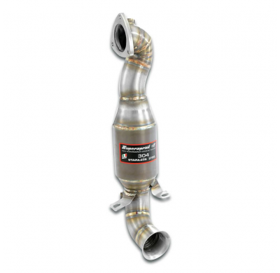 Kit de tubo de escape turbo con catalizador metálico de 200 CPSI Turbo downpipe 100% Acero Inox para sistema silencioso OEM CITR