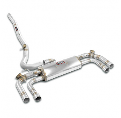 Rear exhaust con válvula Right - Left for the Stock end tips Sistema 100% de acero inoxidable BMW U11 X1 M 35i xDrive 2.0i Turbo