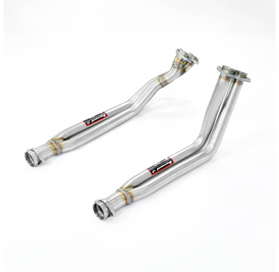 Downpipe right - left Sistema 100% de acero inoxidable, tamaño extragrande 2 x Ø60 mm - Solo kit completo MERCEDES R107 SL 560 A