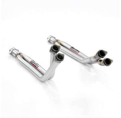 Downpipe right - left Sistema 100% de acero inoxidable, tamaño extragrande 2 x Ø60 mm - Solo kit completo MERCEDES R107 SL 560 A