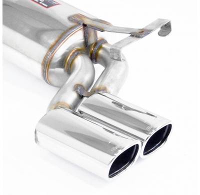 Centre + rear exhaust 95x75 "S-Bend" Sistema "Cat.-back" 100% de acero inoxidable MERCEDES W124 500 E V8 (320- 326 CV) '91 -> '9