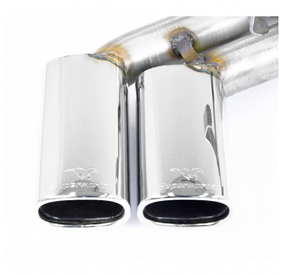 Centre + rear exhaust 95x75 "S-Bend" Sistema "Cat.-back" 100% de acero inoxidable MERCEDES W124 500 E V8 (320- 326 CV) '91 -> '9