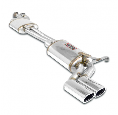 Centre + rear exhaust 95x75 "S-Bend" Sistema "Cat.-back" 100% de acero inoxidable MERCEDES W124 500 E V8 (320- 326 CV) '91 -> '9