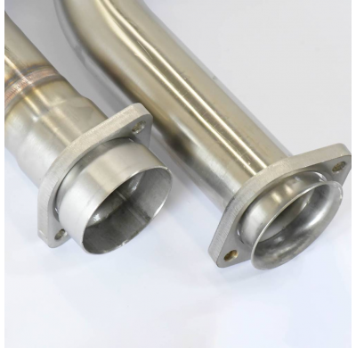 Centre + rear exhaust 95x75 "S-Bend" Sistema 100% Acero Inox 2 x Ø54mm MERCEDES W124 E 60 AMG V8 (381 CV) '93 -> '95 Centre + re