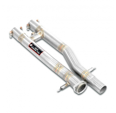 Front pipes Kit Right + Left(Replaces catalytic) Kit de bajante derecha-izquierda, 100% acero inoxidable, sobredimensionado 2 x