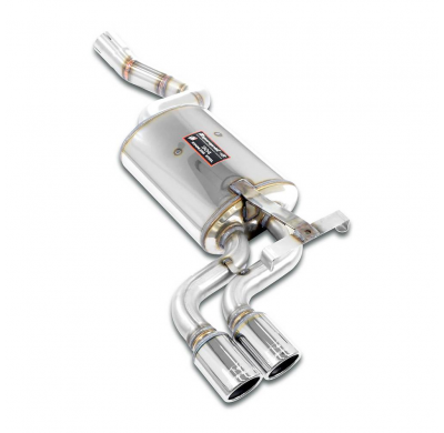 Rear exhaust OO76 Sistema "Cat.-back" 100% de acero inoxidable - Solo kit completo MERCEDES A124 E 300 24v (M104 - 220 Hp) '92 -