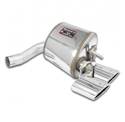 Silencioso trasero derecho 120 x 80 Sistema "Cat.-back" 100% de acero inoxidable - Solo kit completo MERCEDES R230 SL 350 V6 (M1