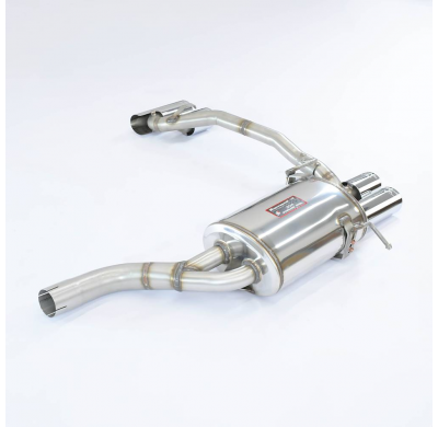 Silencioso trasero 4 salidas 90x70 ALTERNATIVA:Sistema salida Derecha-Izquierda (Se necesita modificar paragolpes) MERCEDES W209