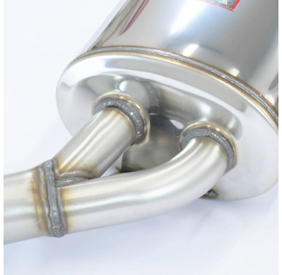 Silencioso trasero 4 salidas 90x70 ALTERNATIVA:Sistema salida Derecha-Izquierda (Se necesita modificar paragolpes) MERCEDES W209