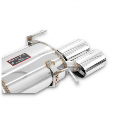 Silencioso trasero 120 x 80 Sistema "Cat.-back" 100% de acero inoxidable - Solo kit completo MERCEDES W209 CLK 55 AMG V8 (367 CV