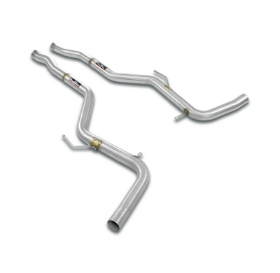 Centre pipe Right - Left for OEM catalytic Sistema "Cat.-back" 100% de acero inoxidable - Solo kit completo MERCEDES C216 CL 500
